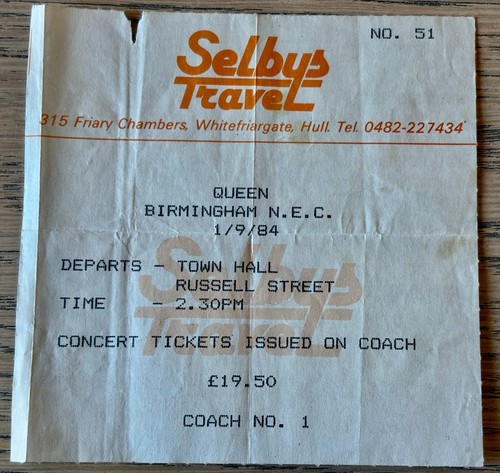 Queen used ticket birmingham - queen,