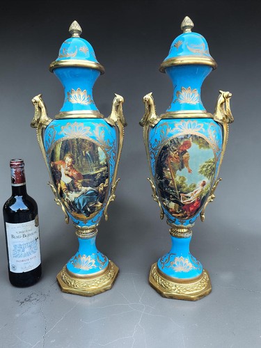 Vintage pair sevres style - vintage,