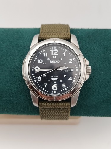 Seiko v158 0ad0 mens military - seiko,