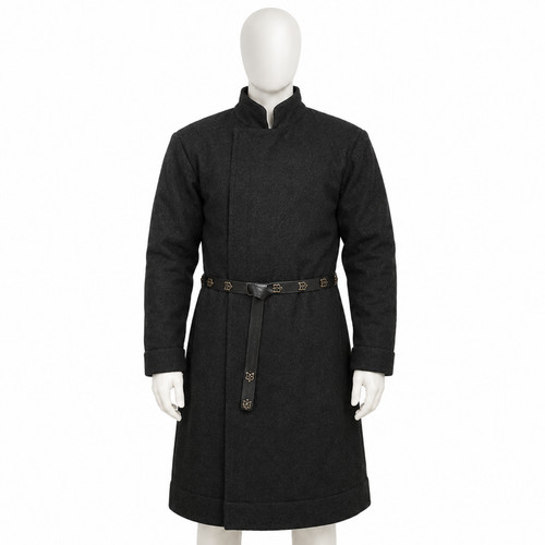 Medieval viking black wool - medieval,