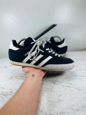 Adidas Samba blue suede / white trainers size Uk 9.5