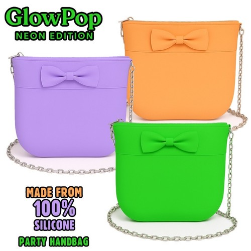 Neon silicone womens handbag - silicone,