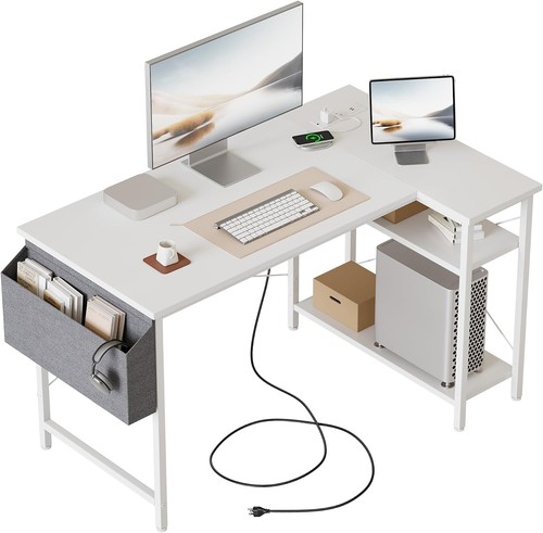 Mericonia small shaped desk - small,