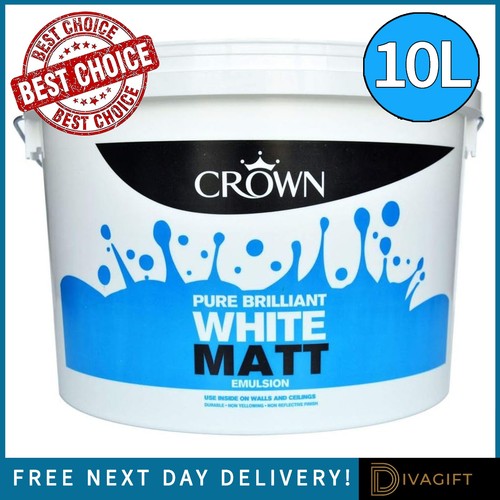 Crown matt emulsion paint - matt, pure