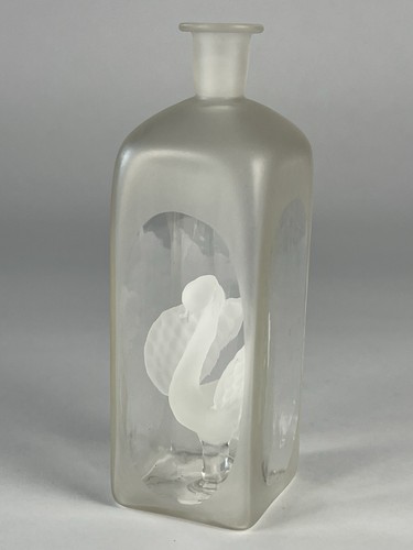 French art glass - art, swan