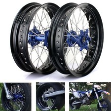 17" Supermoto Spoked Wheel Set