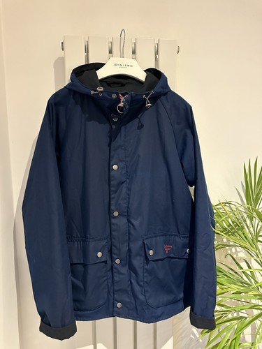 Barbour medium navy waxed - barbour,