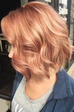 Short Strawberry Blond with