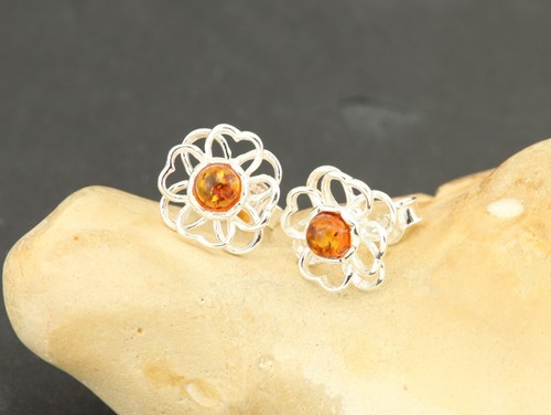 Baltic honey amber sterling - honey,