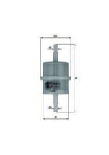 Fuel Filter MAHLE Fits RENAULT