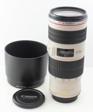 Canon EF 70-200mm f4 L IS USM Zoom Lens Fully Working W/Hood & Caps - Very go...