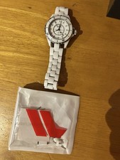 Ladies White Ceramic Style Fashion Watch Designer Style Watch New Battery