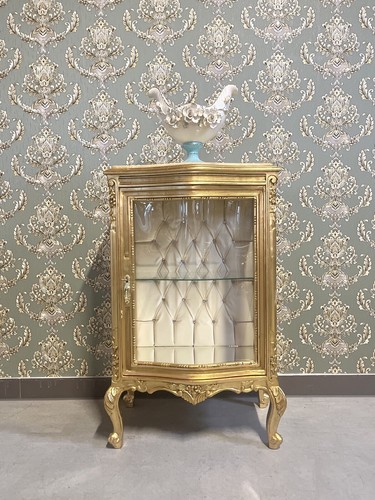Display cabinet gold - gold, french