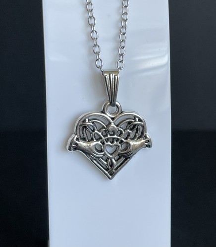 Irish knot claddagh necklace - irish,