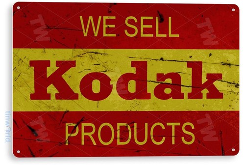 Tin sign kodak camera film - sign,