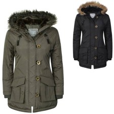 Girls Padded Puffer Jacket Fur