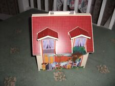 LARGE PLAYMOBILE OPENING DOLLS HOUSE  WELL FURNISHED WITH PEOPLE & FURNITURE