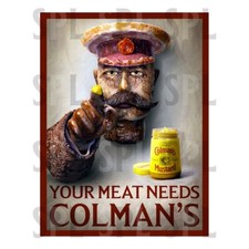 Colman's Mustard Metal SIGN