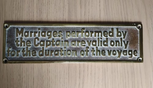Brass ships sign captain - ships,