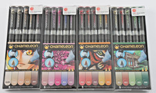 Chameleon Set of 20 Double-Ended Pens- Skin, Floral, Warm & Nature - Lot 4577