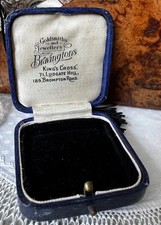 Rare Vintage Blue Faux Tooled