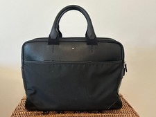 Montblanc Black Nylon and Leather Briefcase (Please Read)