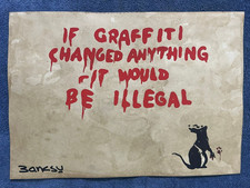 banksy drawing and painting on