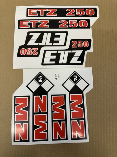 Etz 250 sticker - etz, red