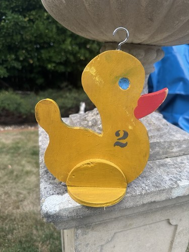 Vintage wooden fairground hook - fairground,