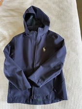 Polo Ralph Lauren Kids' Rain Jacket Navy Blue Aged 10-12 Years Excellent Cond