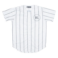 HOOD LUXURY Button Up Mens Jersey Cream USA V-Neck XL