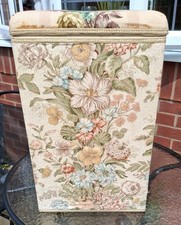 Worcester Ware Vintage Metal Linen/Laundry Bin 22" Tall x 14" Wide x 9" Deep 
