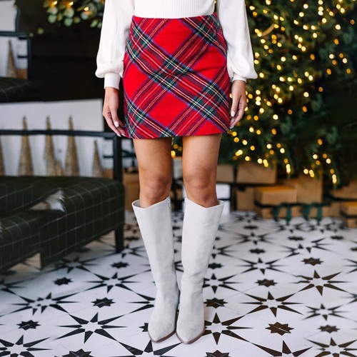 Womens plaid check mini - check,