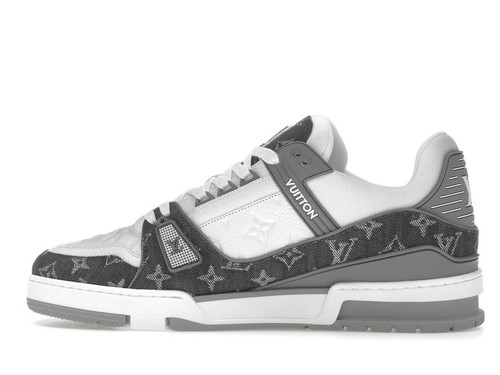 Monogram denim grey white - monogram,