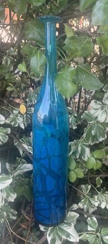 Turquoise blue bottle - blue, design