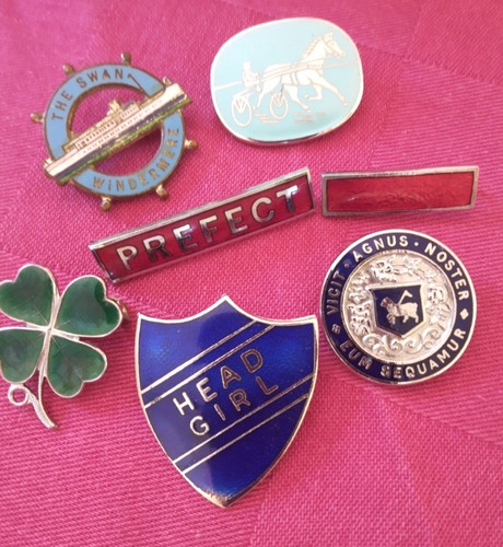 Seven nice 1970s enamel