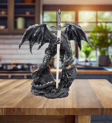 Gothic black dragon sword - black,