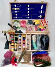 Deluxe fly tying kit rotary - tying,