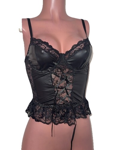 Gothic black lace trim - black,