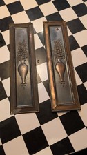 Antique Brass Door Finger Push