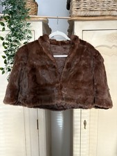 Vintage Size 14 Brown Mink