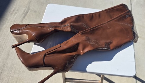 Womens caramel brown pvc - caramel,