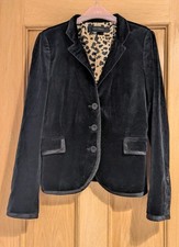 Zara Black Velvet Blazer Size