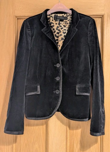 Zara black velvet blazer size - velvet,
