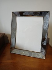 Marks and Spencer Silver Lace Glitter 8" x 10" photo frame