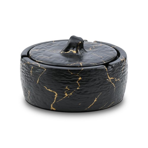 Ceramic ashtray with lid for - with,