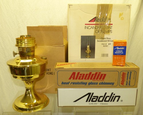 Aladdin brass oil lamp b2301 - oil,