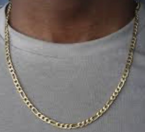 8mm figaro chain 24 - chain, inch