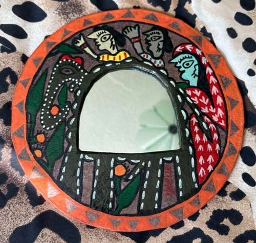 Vintage hand painted indian - vintage,