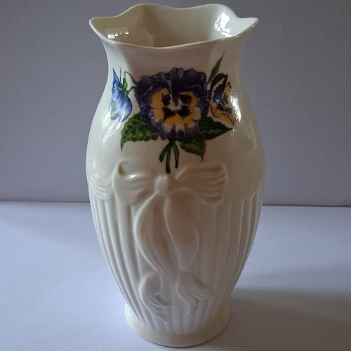 Belleek irish porcelain vase - porcelain,